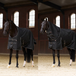 Coperta da paddock Imperial Riding Basic con copricollo rimovibile 200 g Nero