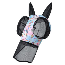 Maschera anti-mosche con naso Imperial Riding Trail ride Unicorno Motivi Maschera anti-mosche con naso Imperial Riding Trail ride Unicorno Motivi
