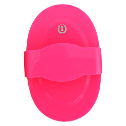 Striglia in gomma morbida Imperial Riding Rosa neon