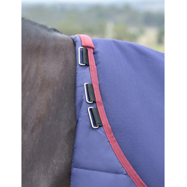 Coperta ComFiTec Essential Turnout Weatherbeeta 0 g Marino / bordeaux Blu