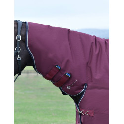 Coperta ComFiTec Essential Turnout Weatherbeeta 50 g combo Bordeaux / blu navy
