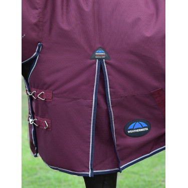 Coperta ComFiTec Essential Turnout Weatherbeeta 50 g combo Bordeaux / blu navy
