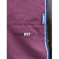 Coperta ComFiTec Essential Turnout Weatherbeeta 50 g con collo staccabile Bordeaux / blu navy