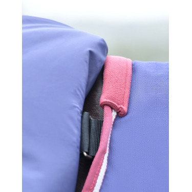 Coperta ComFiTec Essential Turnout Weatherbeeta 50 g con collo staccabile Marino / bordeaux Blu
