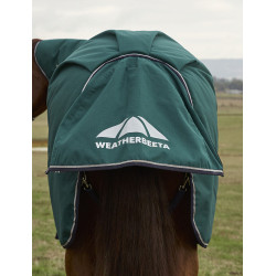 Coperta ComFiTec Plus Dynamic Turnout WeatherBeeta 100 g con collo staccabile Verde foresta / blu navy