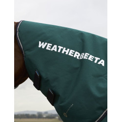 Coperta ComFiTec Plus Dynamic Turnout WeatherBeeta 100 g con collo staccabile Verde foresta / blu navy