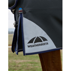 Coperta ComFiTec Ultra Turnout WeatherBeeta con collo staccabile 100 g Nero
