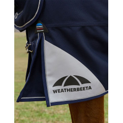 Coperta ComFiTec Ultra Turnout WeatherBeeta con collo staccabile 100 g Marina Blu marino