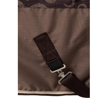 Coperta leggera da esterno Glasgow con copricollo Horze Prugna al cioccolato