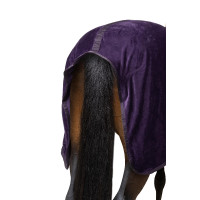 Coperta in pile Lincoln con colletto in pelliccia Horze Morella nera