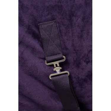 Coperta in pile Lincoln con colletto in pelliccia Horze Morella nera