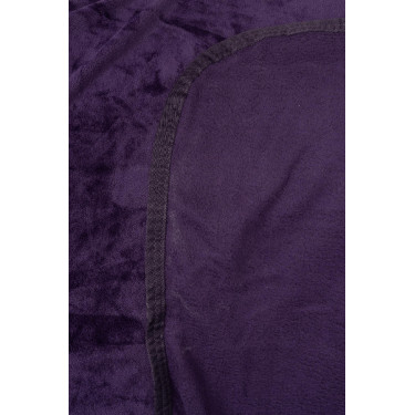 Coperta in pile Lincoln con colletto in pelliccia Horze Morella nera