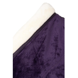 Coperta in pile Lincoln con colletto in pelliccia Horze Morella nera