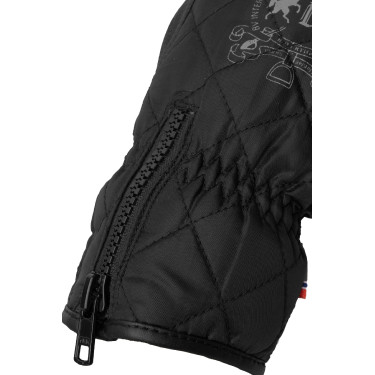 Guanti da equitazione impermeabili e imbottiti B Vertigo Onyx Bellezza nera Nero