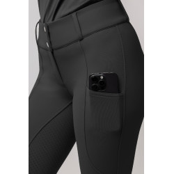 Pantaloni da equitazione termici Horze Grand Prix Pro da donna con grip integrale Nero Pantaloni da equitazione termici Horze Grand Prix Pro da donna con grip integrale Nero