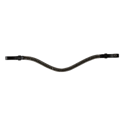 Fronte con strass Horze Columbia Nero / argento