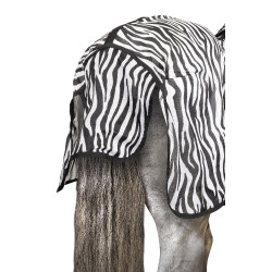 Coperta antimosche da pony con copricollo Horze Defender Zebra Motivi