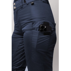 Pantaloni full grip da donna Horze Annica Mirtillo Grigio