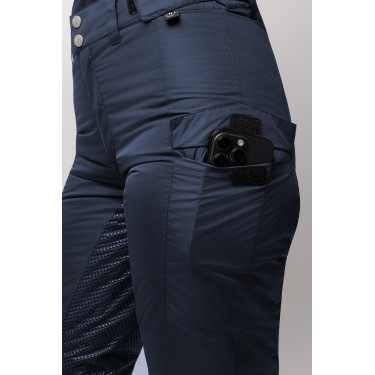 Pantaloni full grip da donna Horze Annica Mirtillo Grigio