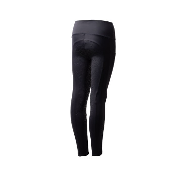 Leggings termici con grip integrale per bambini Horze Gillian Blu marino scuro