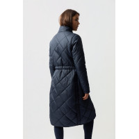 Sottogiacca lunga per impermeabile Horze Hazel Titano marino Blu marino