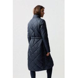 Sottogiacca lunga per impermeabile Horze Hazel Titano marino Blu marino