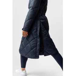 Sottogiacca lunga per impermeabile Horze Hazel Titano marino Blu marino