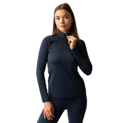 Maglietta da allenamento a maniche lunghe da donna Horze Lilian Mirtillo Grigio