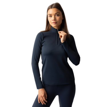 Maglietta da allenamento a maniche lunghe da donna Horze Lilian Mirtillo Grigio