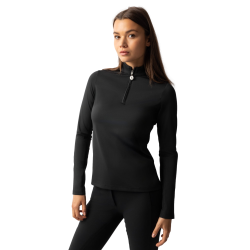 Maglietta da allenamento a maniche lunghe da donna Horze Lilian Nero