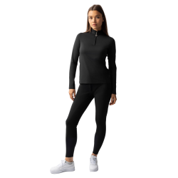 Maglietta da allenamento a maniche lunghe da donna Horze Lilian Nero