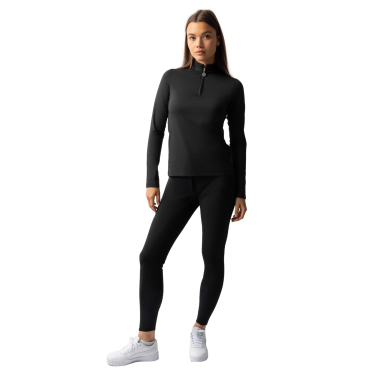 Maglietta da allenamento a maniche lunghe da donna Horze Lilian Nero