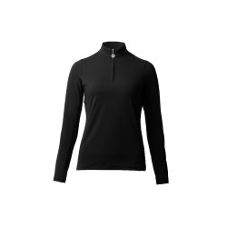 Maglietta da allenamento a maniche lunghe da donna Horze Lilian Nero