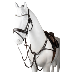 Pettorale con martingala Horze Hampstead Marrone