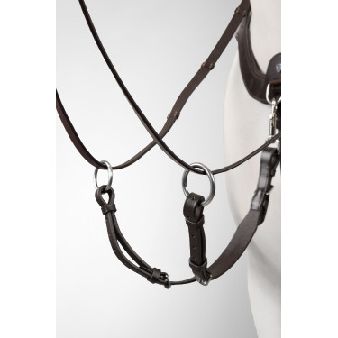 Pettorale con martingala Horze Hampstead Marrone