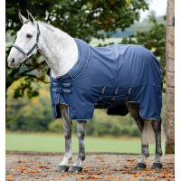 Coperta Horseware Show Ready Blu marino / blu marino e argento