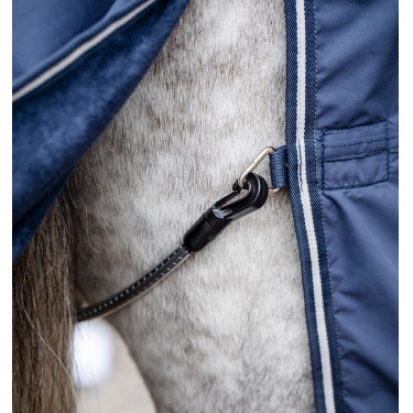 Coperta Horseware Show Ready Blu marino / blu marino e argento Coperta Horseware Show Ready Blu marino / blu marino e argento