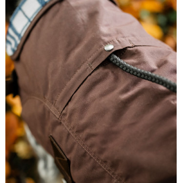 Coperta per cane Horseware Heritage Newmarket Marrone / blu navy witney