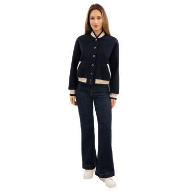 Bomber Harcour Beryl donna Marina Blu marino