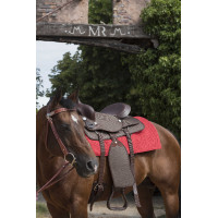 Tappeto Westride Navajo cotone/acrilico tinta unita Rosso