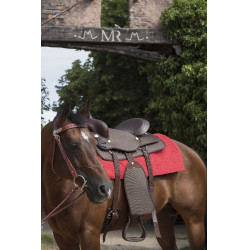 Tappeto Westride Navajo cotone/acrilico tinta unita Rosso