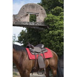 Tappeto Westride Navajo cotone/acrilico tinta unita Rosso