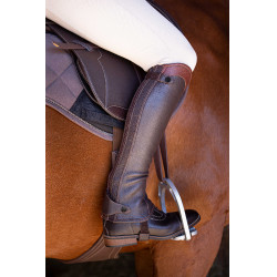 Mini-chaps Equithème Elite Avana Marrone