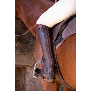 Mini-chaps Equithème Elite Avana Marrone