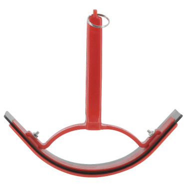 Coltello per calore curvo in PVC. Rosso