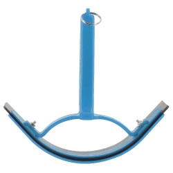 Coltello per calore curvo in PVC. Blu