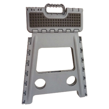 Sgabello-pedana pieghevole Hippo-Tonic Grip Grigio