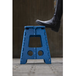 Sgabello-pedana pieghevole Hippo-Tonic Grip Turchese Blu Sgabello-pedana pieghevole Hippo-Tonic Grip Turchese Blu