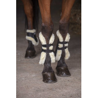 Stinchiere Norton XTR montone sintetico Nero