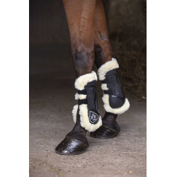 Stinchiere Norton XTR montone sintetico Nero